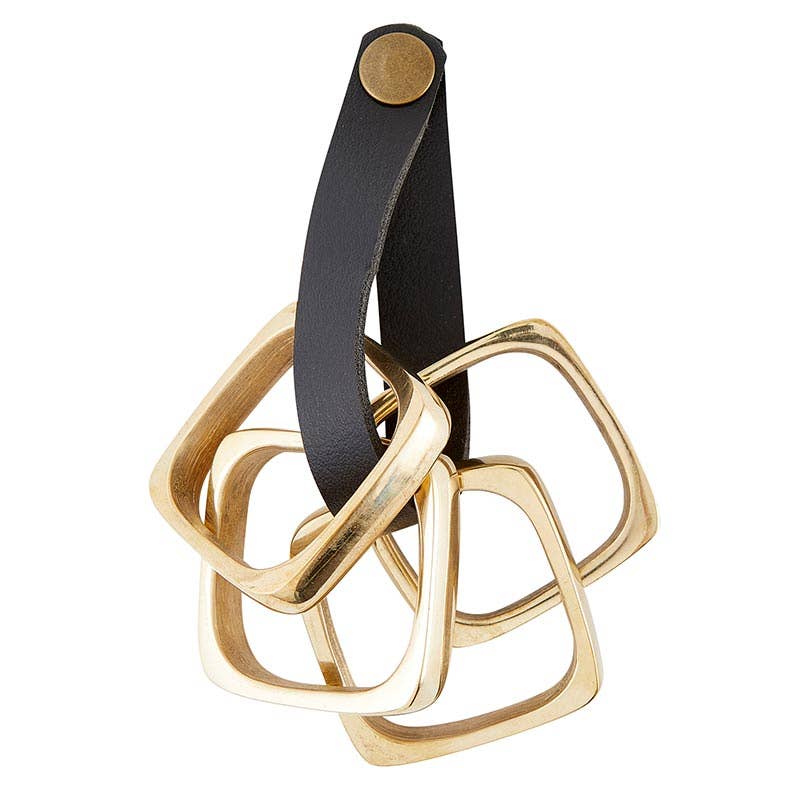 Square Brass Napkin Rings