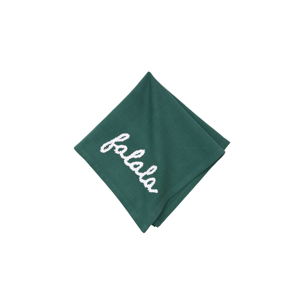 Christmas Falala Green Napkin