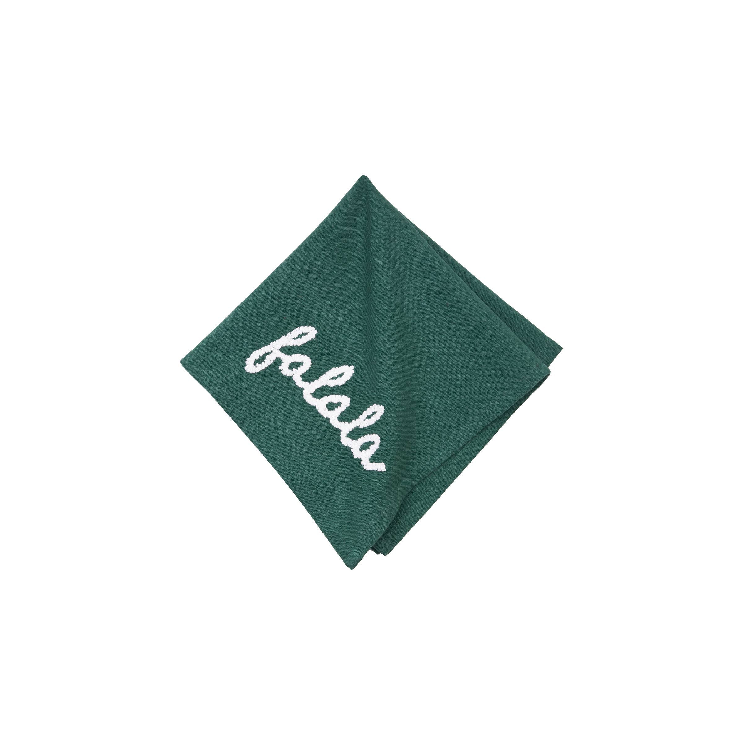 Christmas Falala Green Napkin