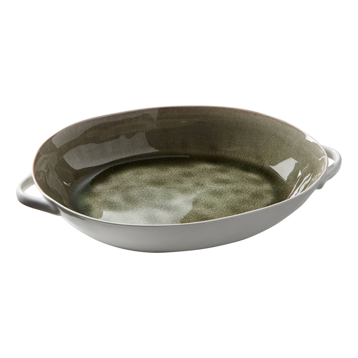 Riverstone Bowl Green Porcelain