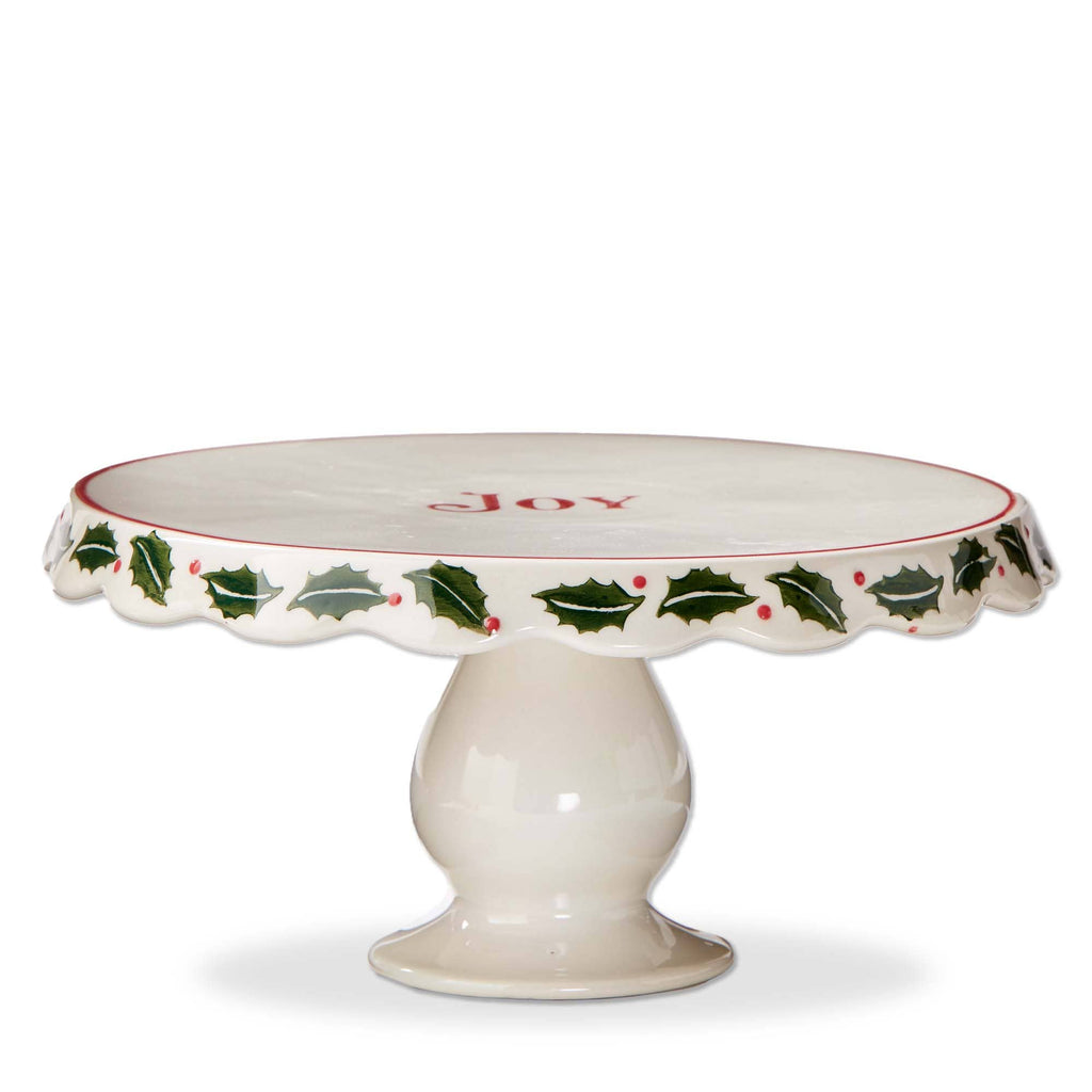 Christmas Tis The Season Cake Plate