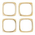 Square Brass Napkin Rings