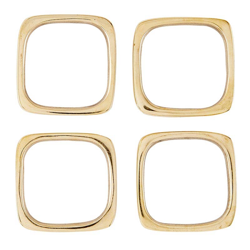 Square Brass Napkin Rings