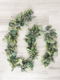 Light Greenery Garland - Lambs Ear and Eucalyptus