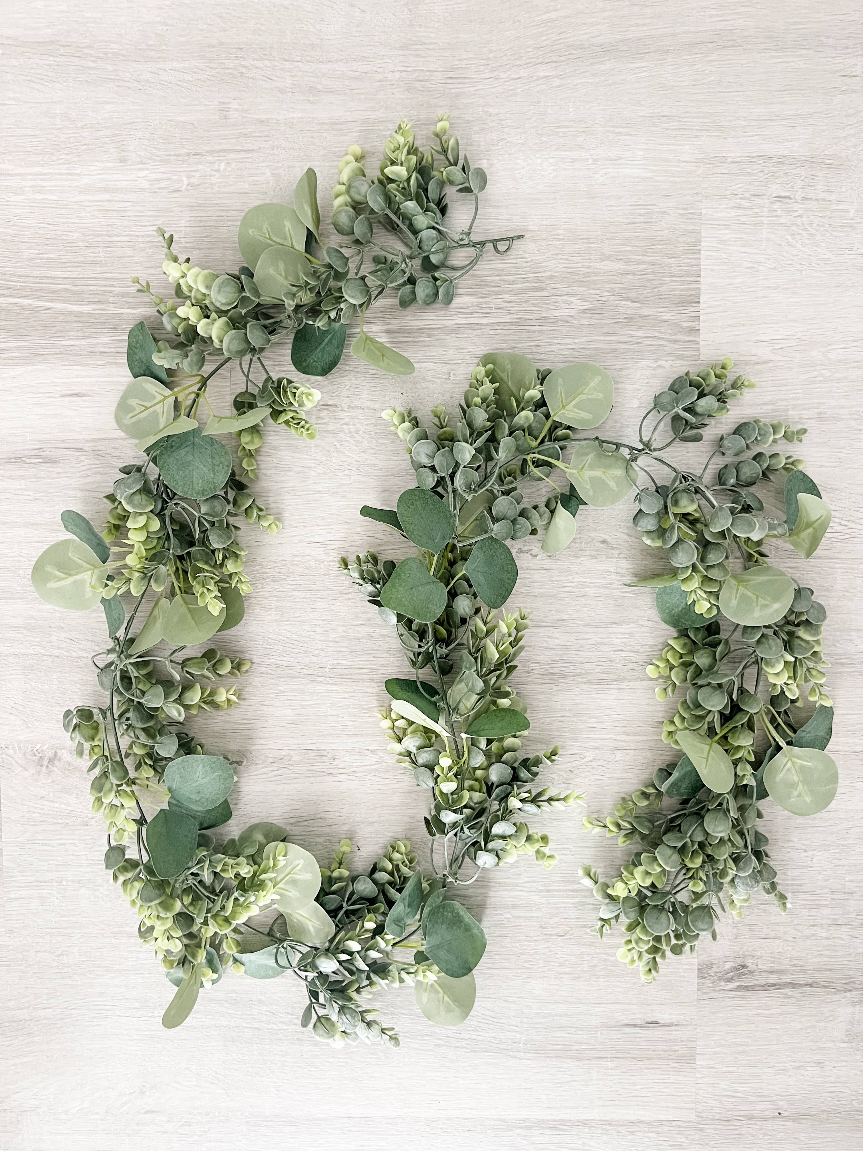 Light Greenery Garland - Lambs Ear and Eucalyptus