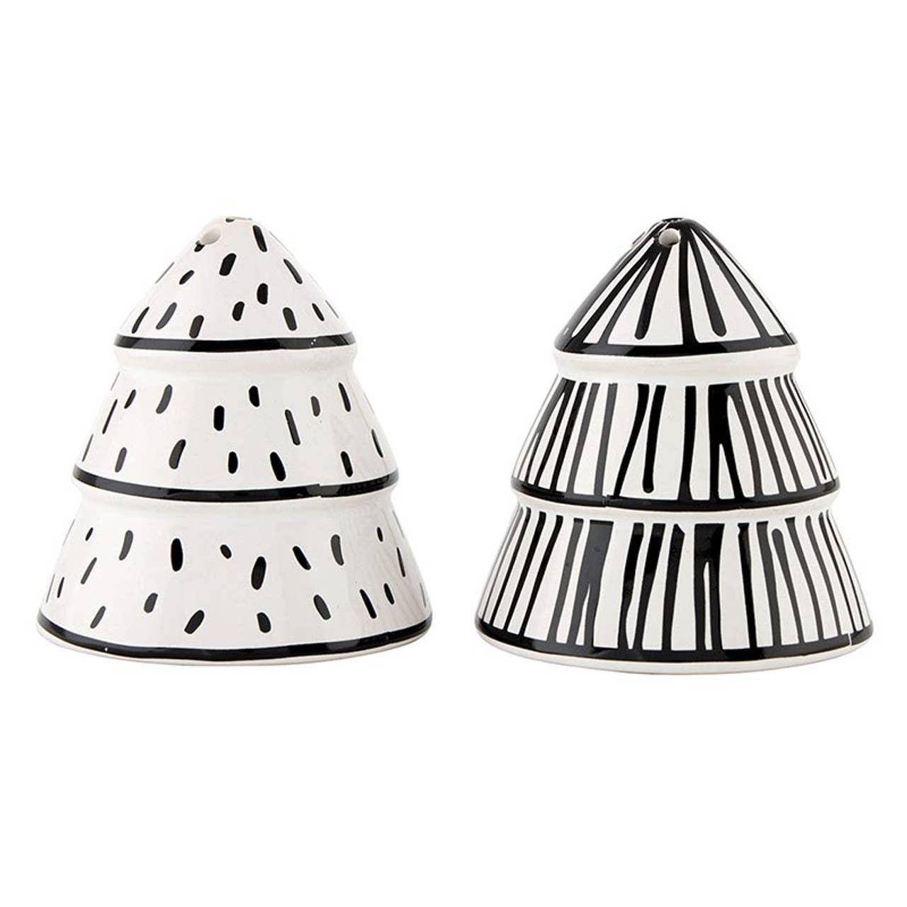 Ceramic Salt + Pepper Tree Shakers
