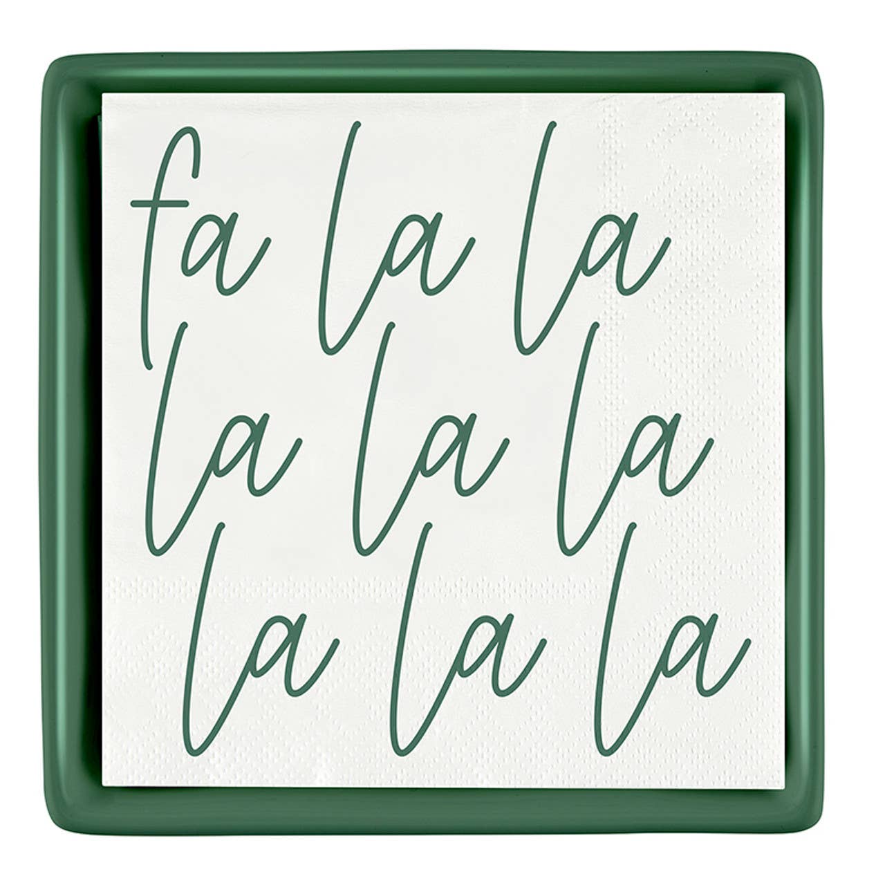 Face to Face Ceramic Tray + Napkins