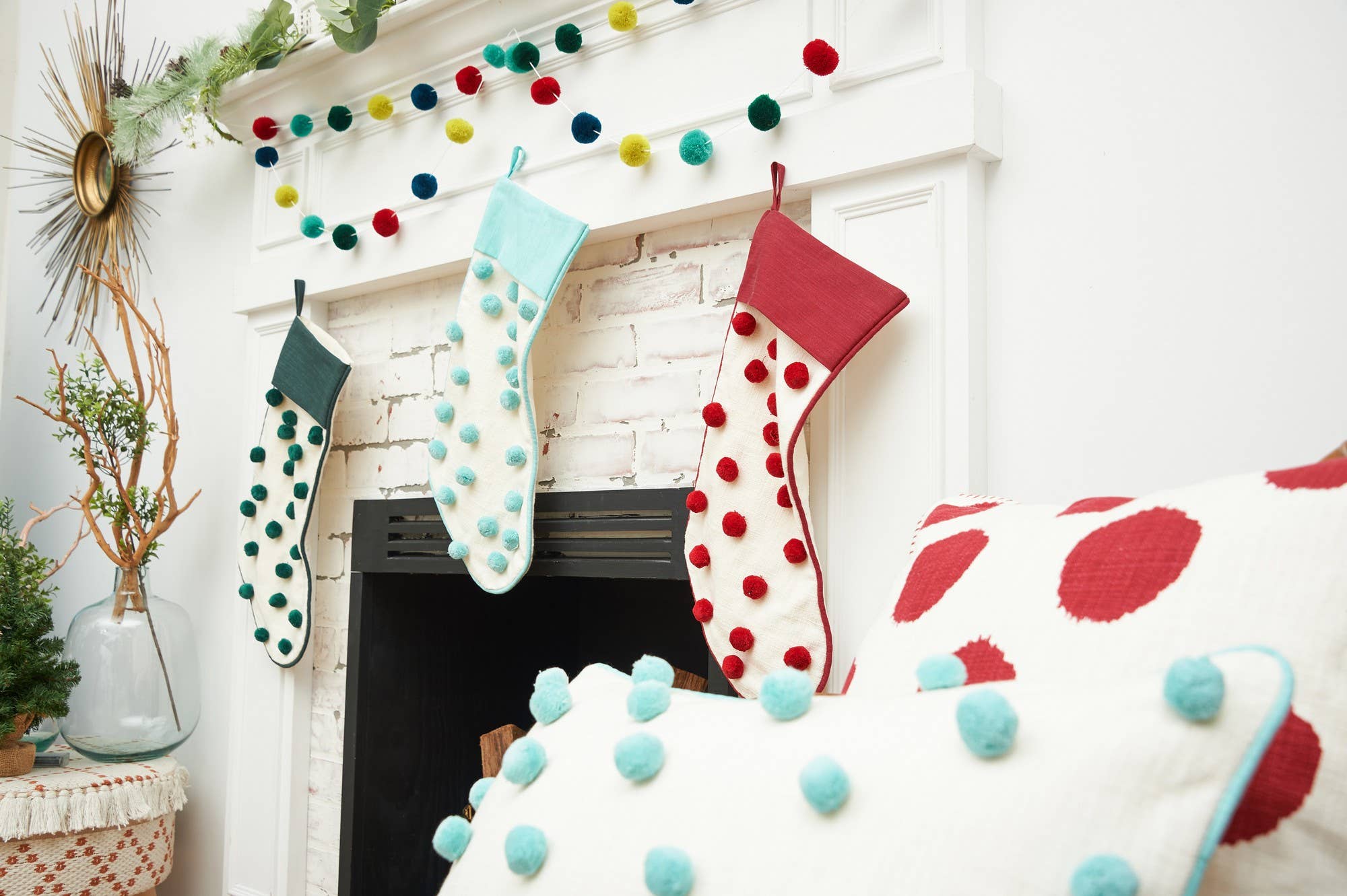 Multi Colors Pompom Garland