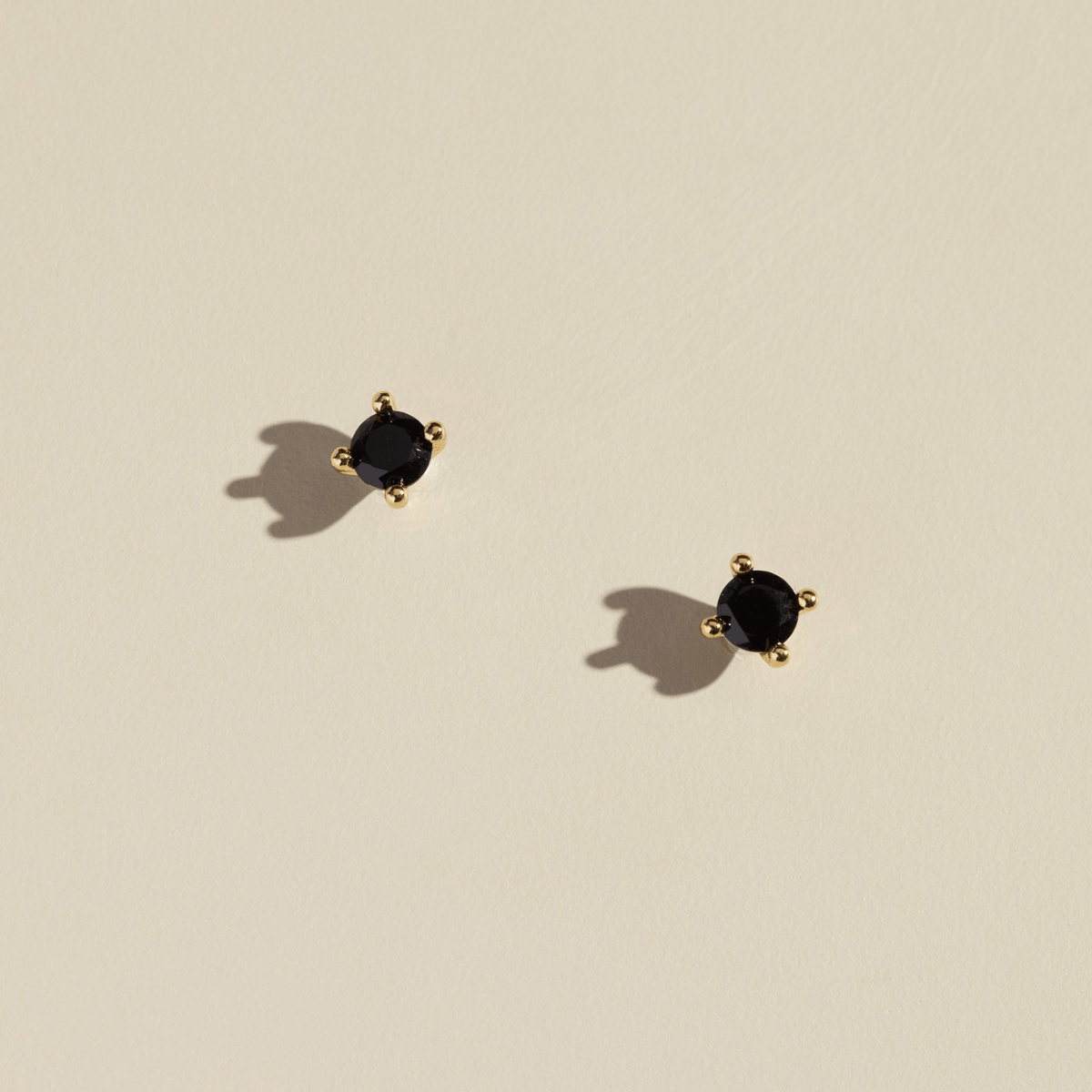 Black Crystal Studs