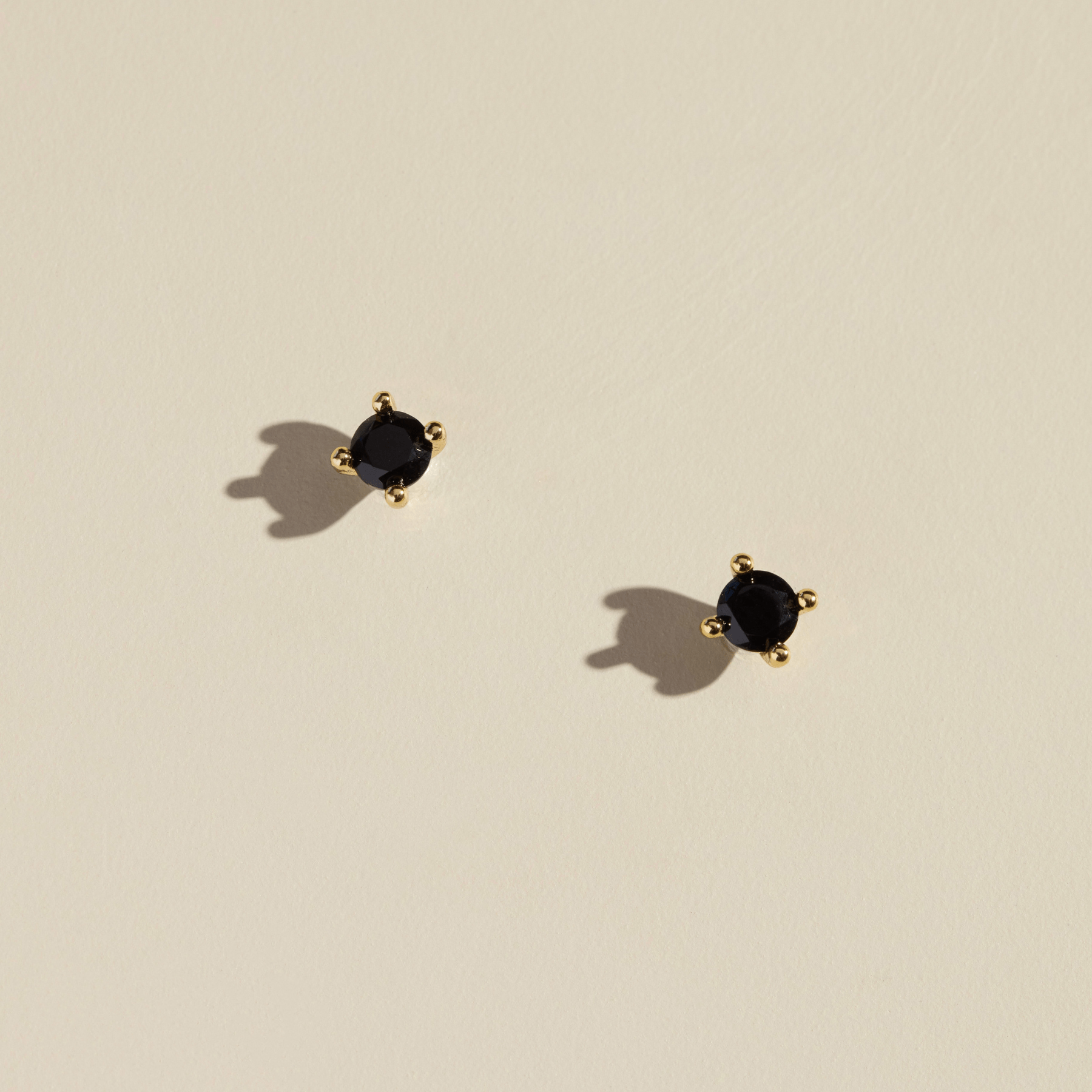 Black Crystal Studs
