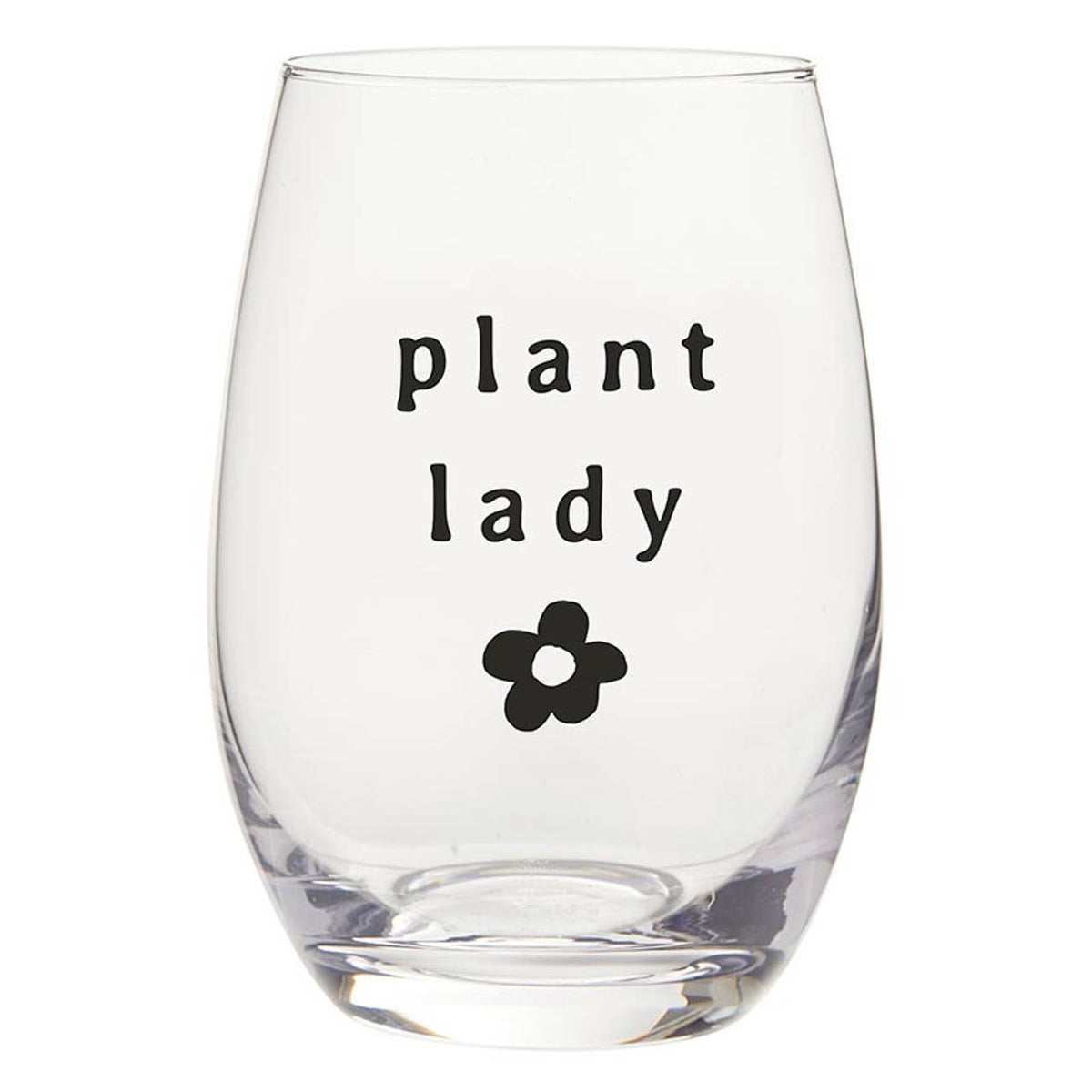 Plant Lady Stemless Wine Glass