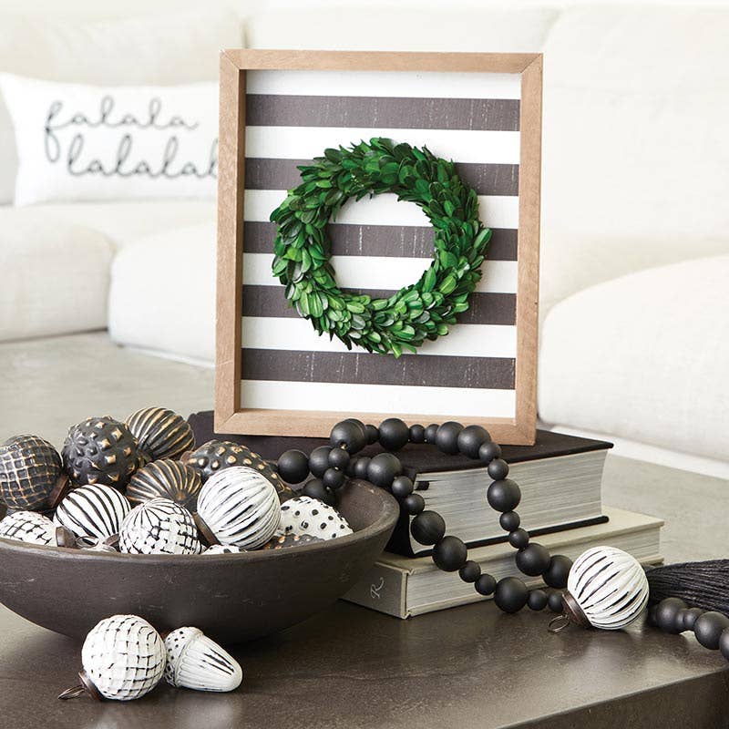 Framed Boxwood Wreath