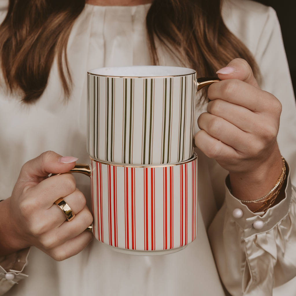 Red Stripe Coffee Mug
