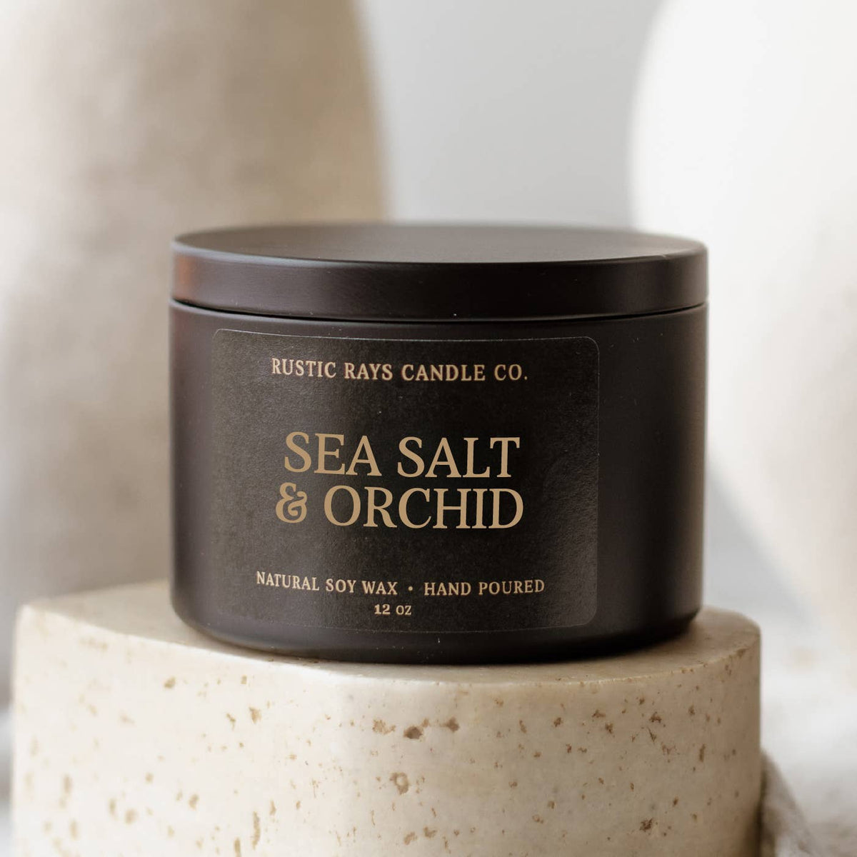 Sea Salt & Orchid 12 oz Soy Candle