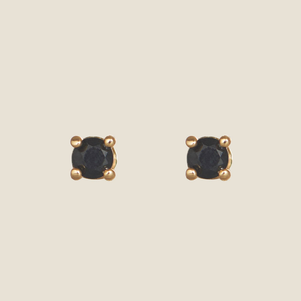 Black Crystal Studs