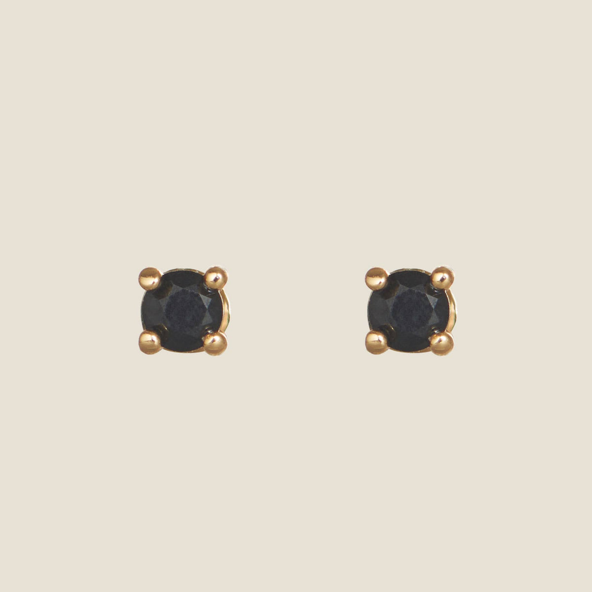 Black Crystal Studs