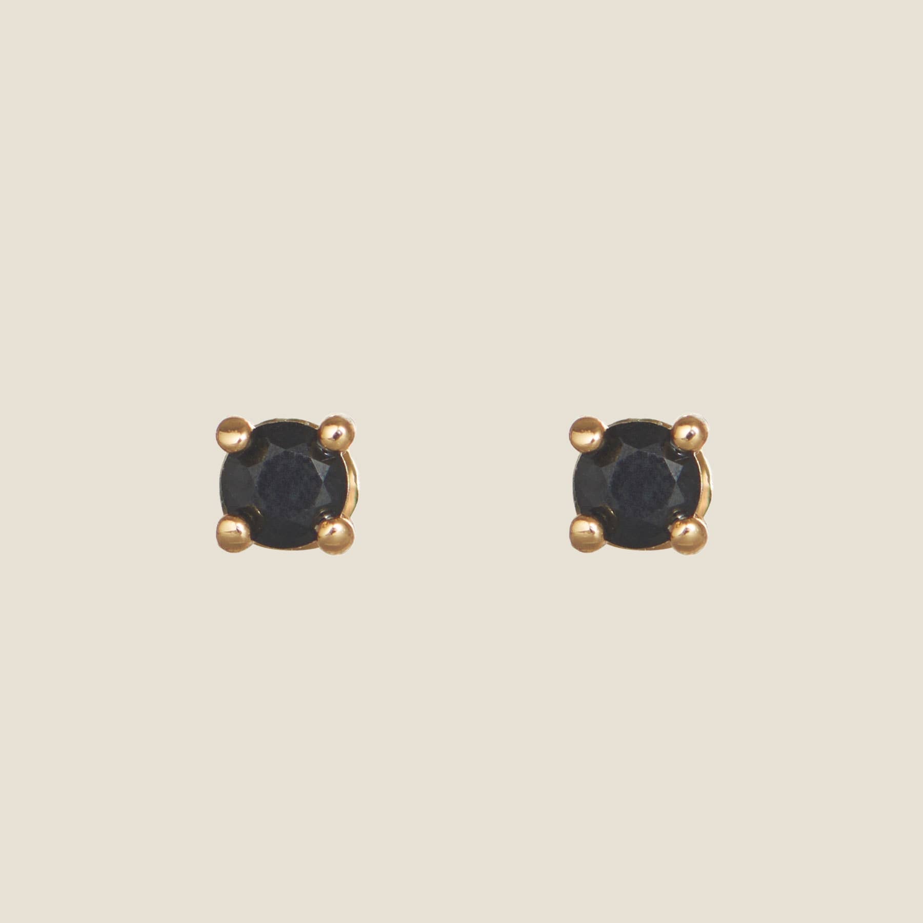 Black Crystal Studs