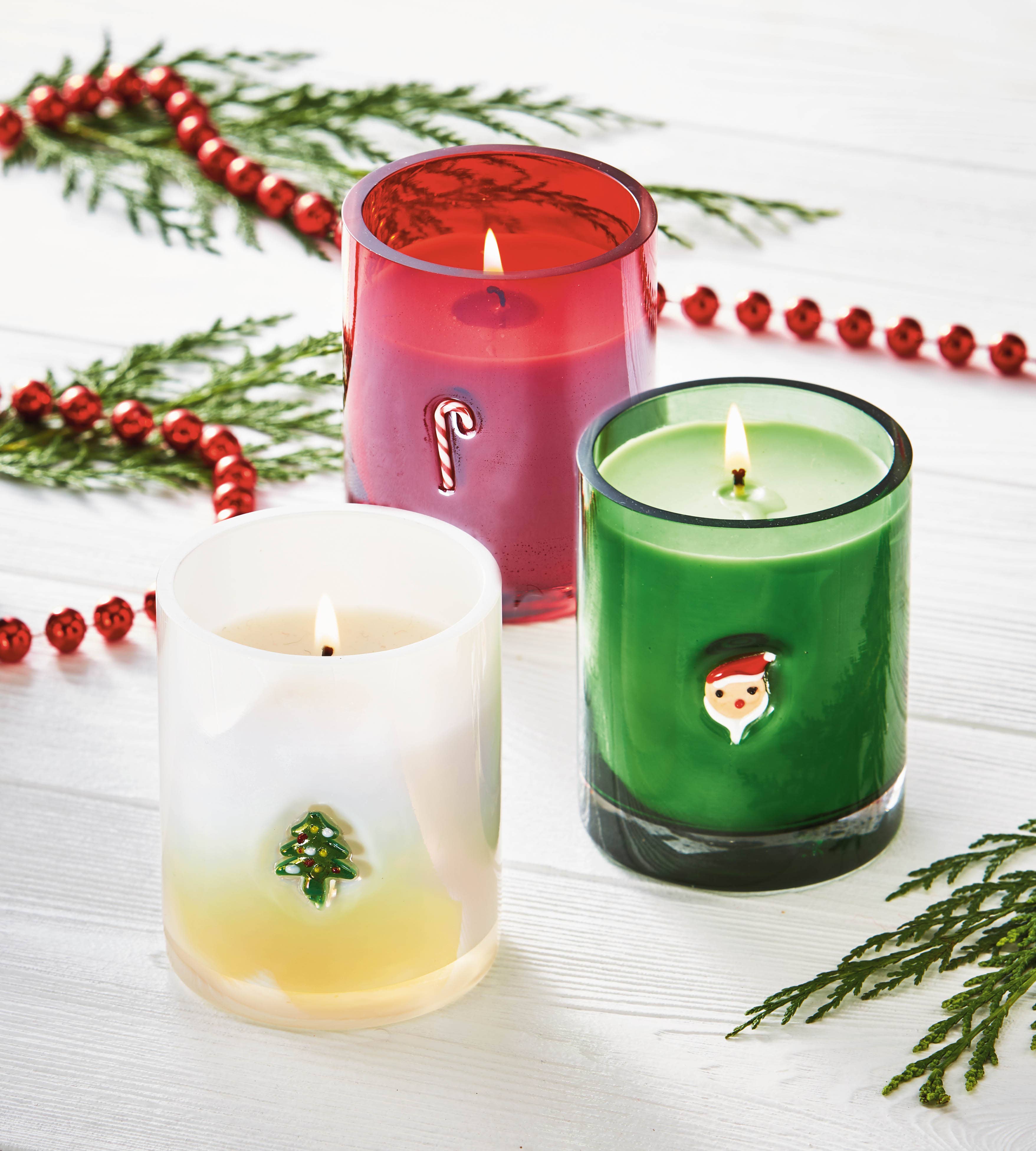 Christmas Santa Candle