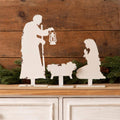 White Silhouette Nativity