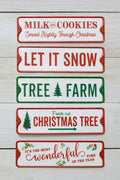 Metal Christmas Sayings Signs