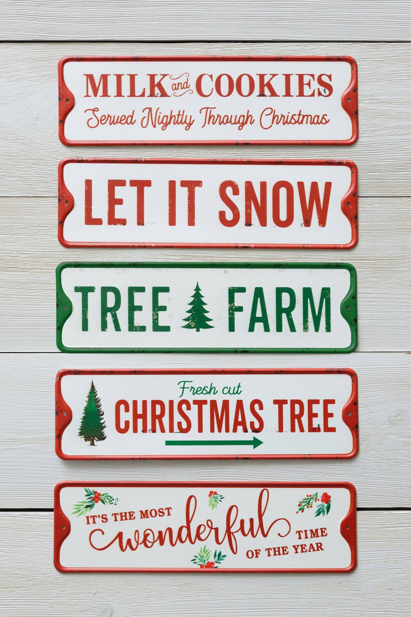 Metal Christmas Sayings Signs