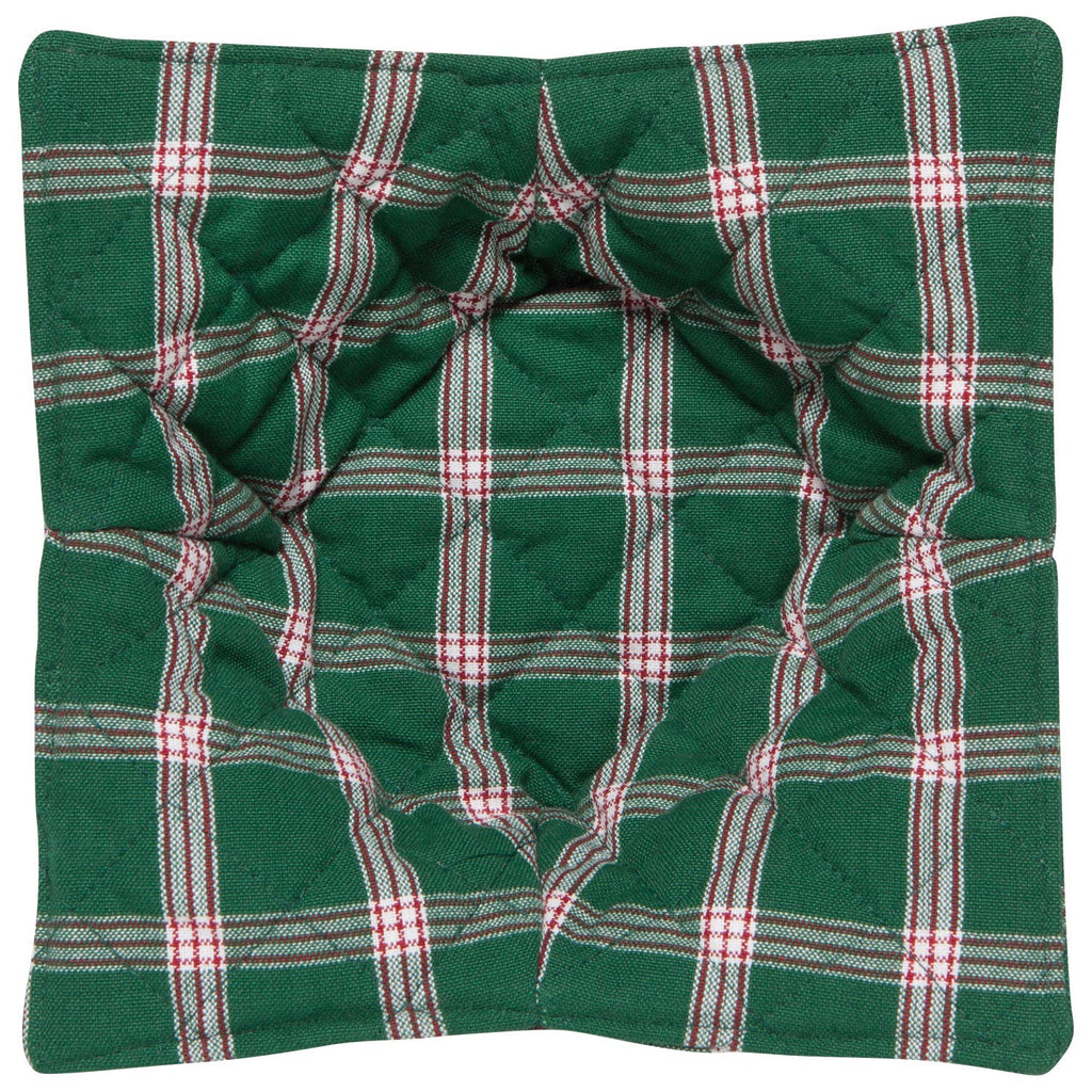Windowpane Plaid Christmas Bowl Cozy