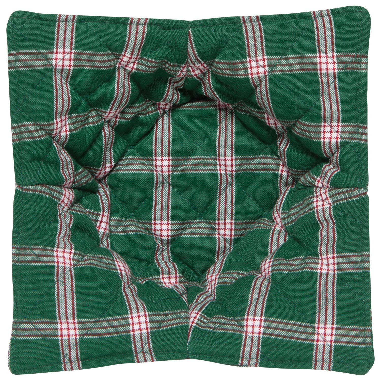 Windowpane Plaid Christmas Bowl Cozy