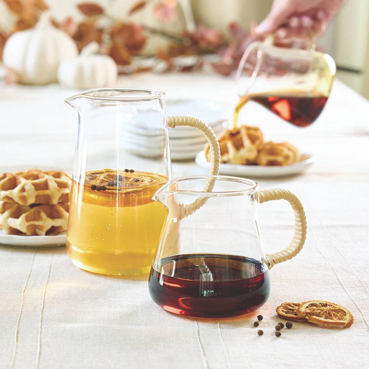 Rattan Handle Pitcher
