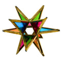 Multi Color Glass 3D Star Ornament