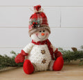 Cozy Friends Snowman Sitting With Knit Cap