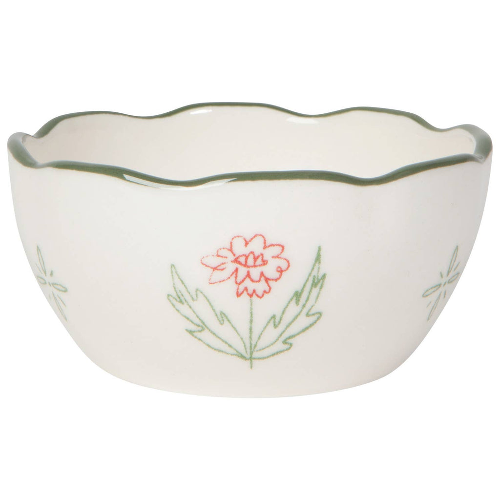 Camellia Stoneware Nesting Bowls Set of 4 Assorted