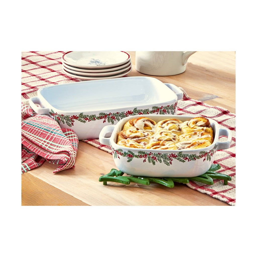 Christmas Farmhouse Square Baker