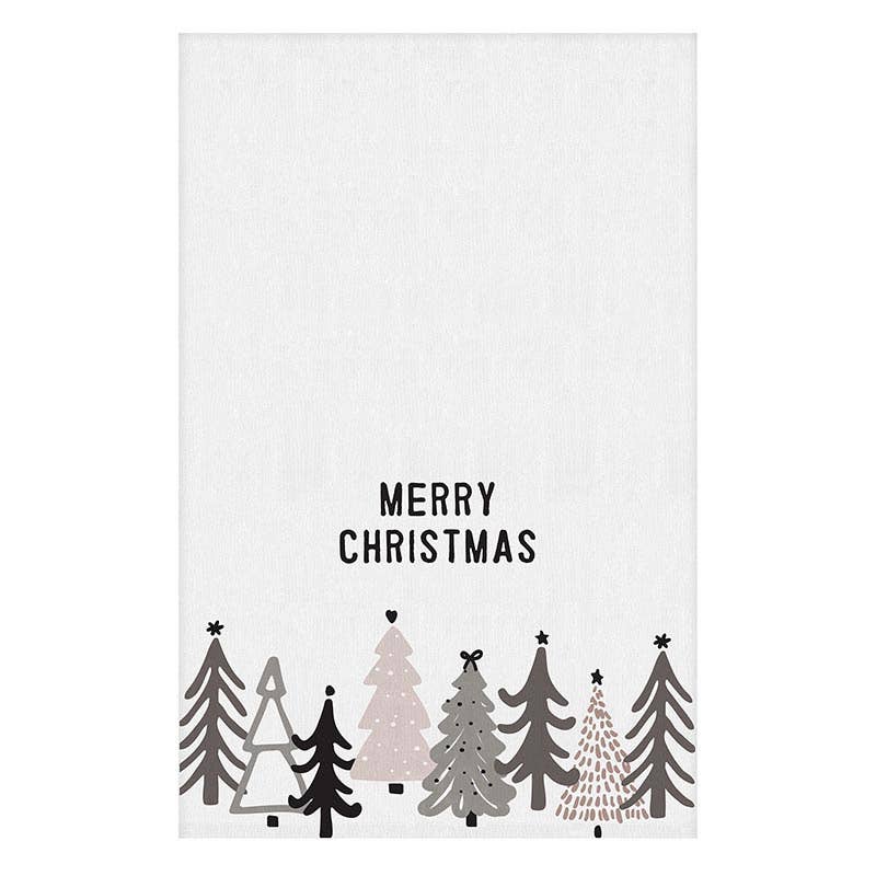 Merry Christmas Holiday Tea Towel