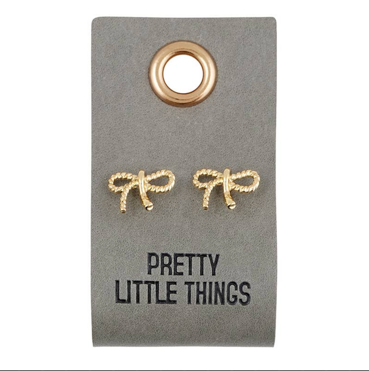 Leather tag Earrings
