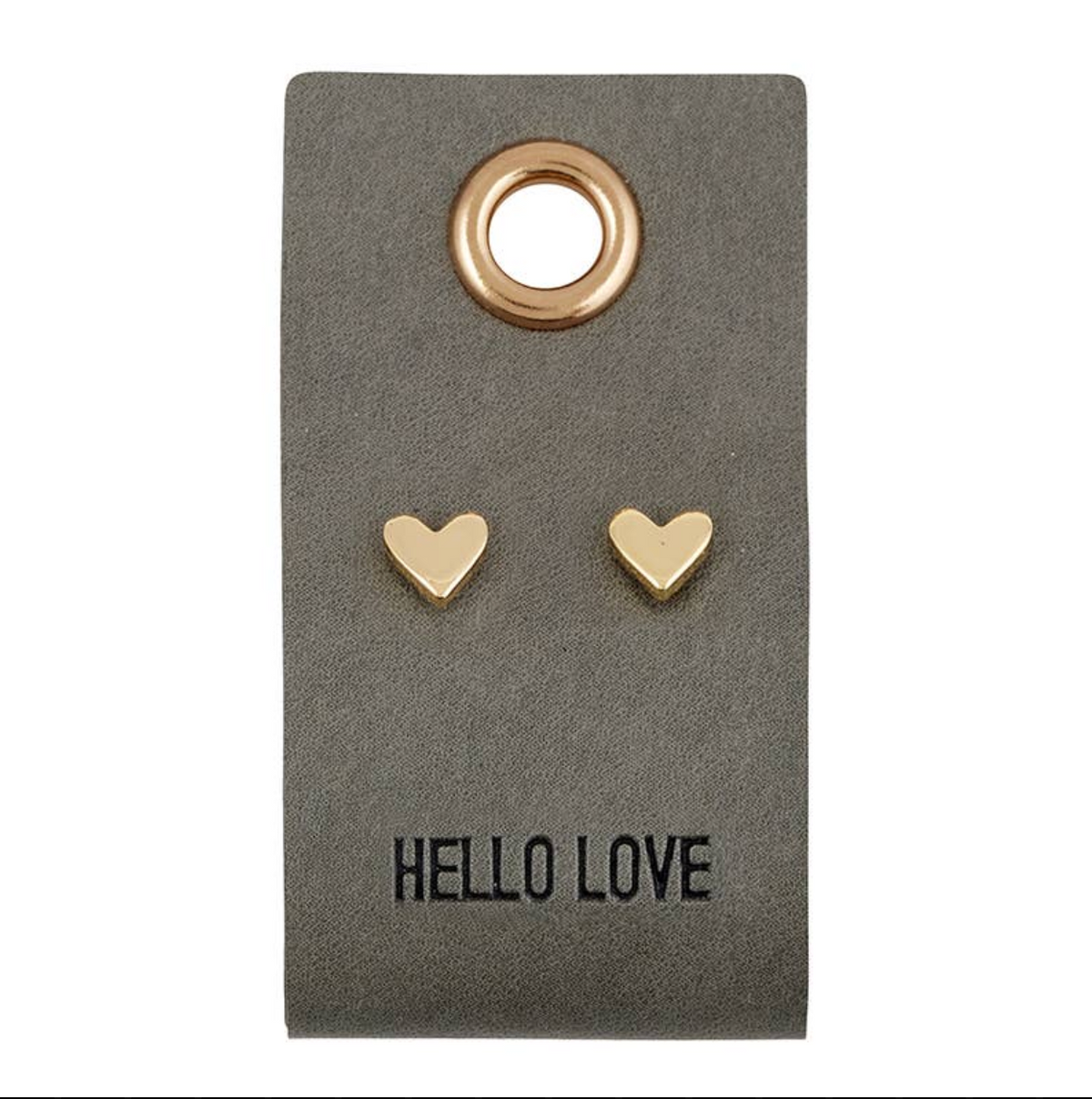 Leather tag Earrings