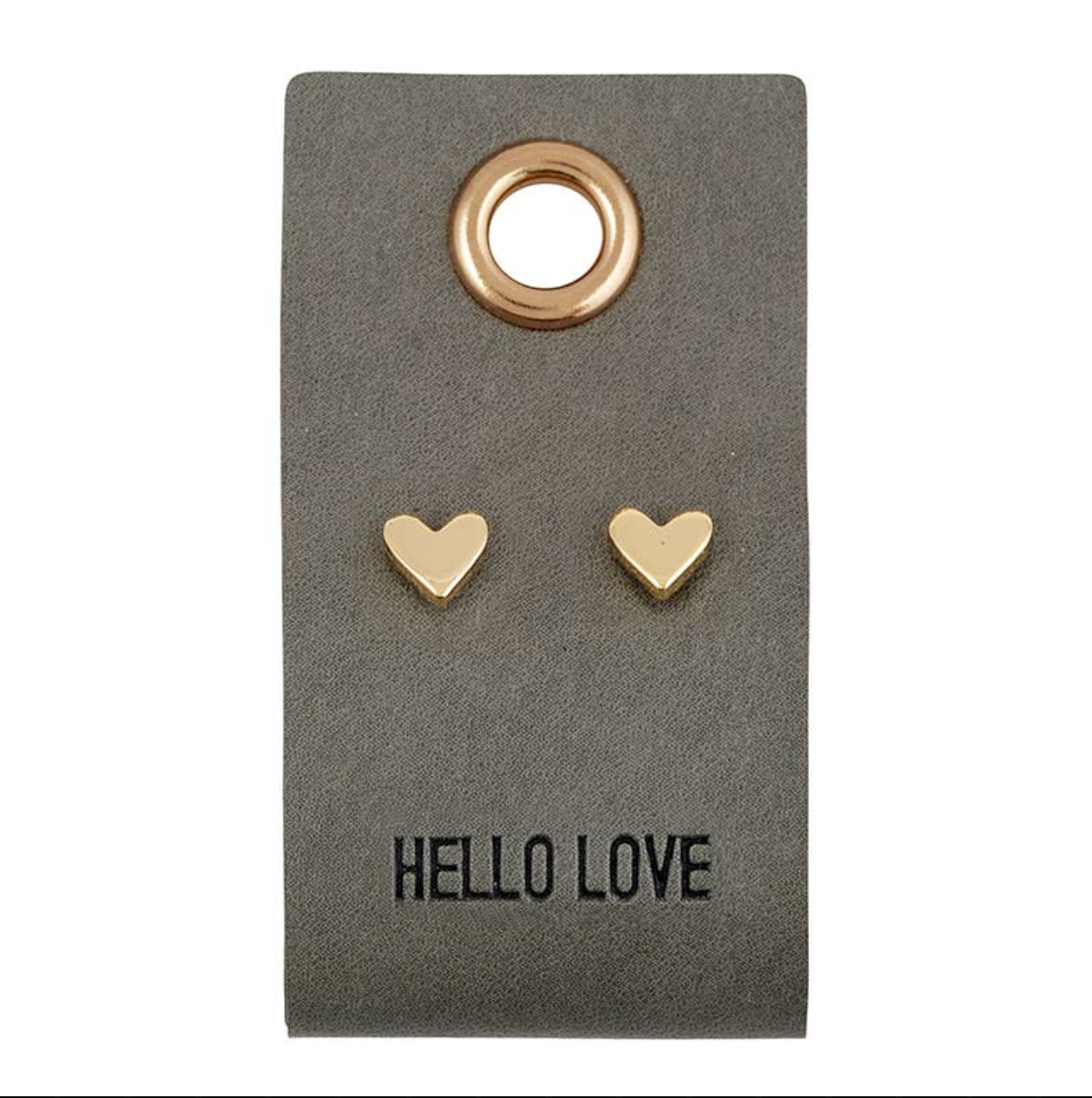 Leather tag Earrings