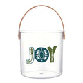 Joy Blue Bow Acrylic Bucket