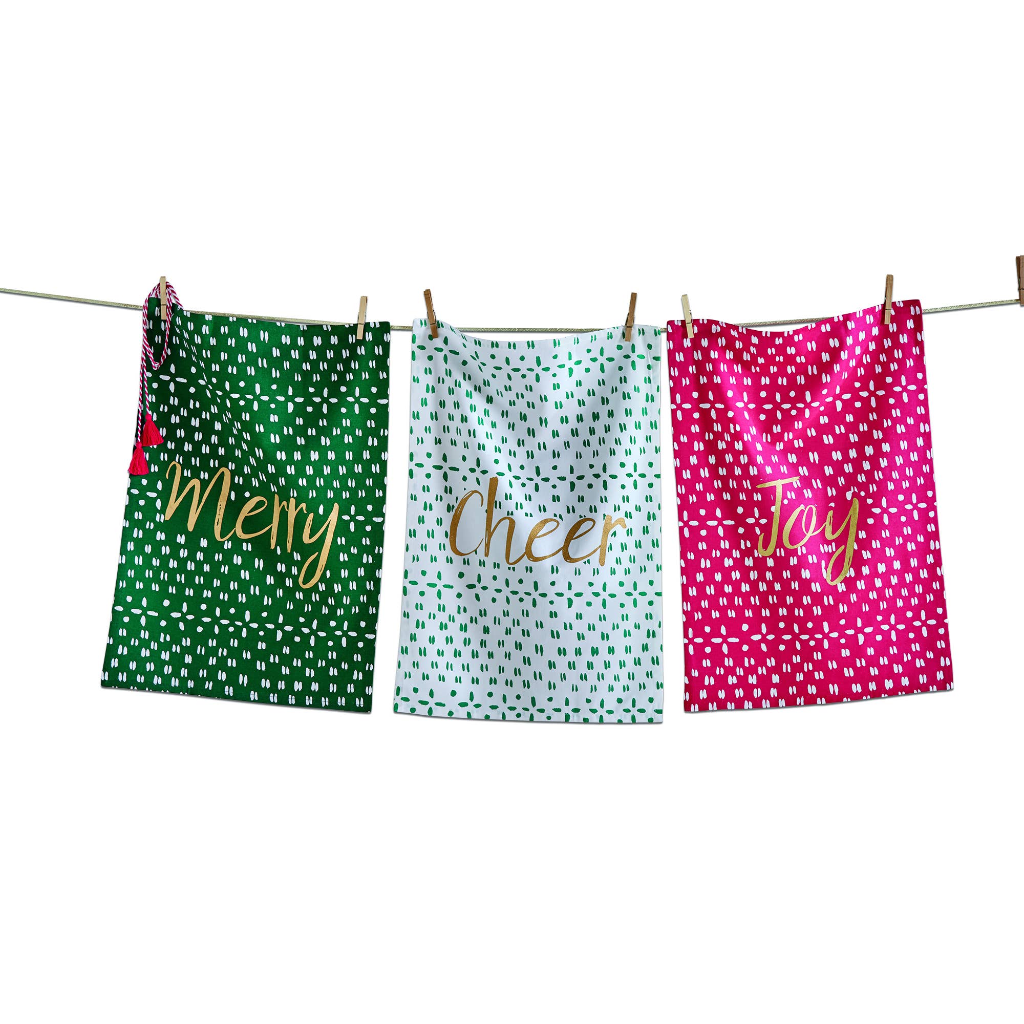 Christmas Joyful Dishtowel Set Of 3