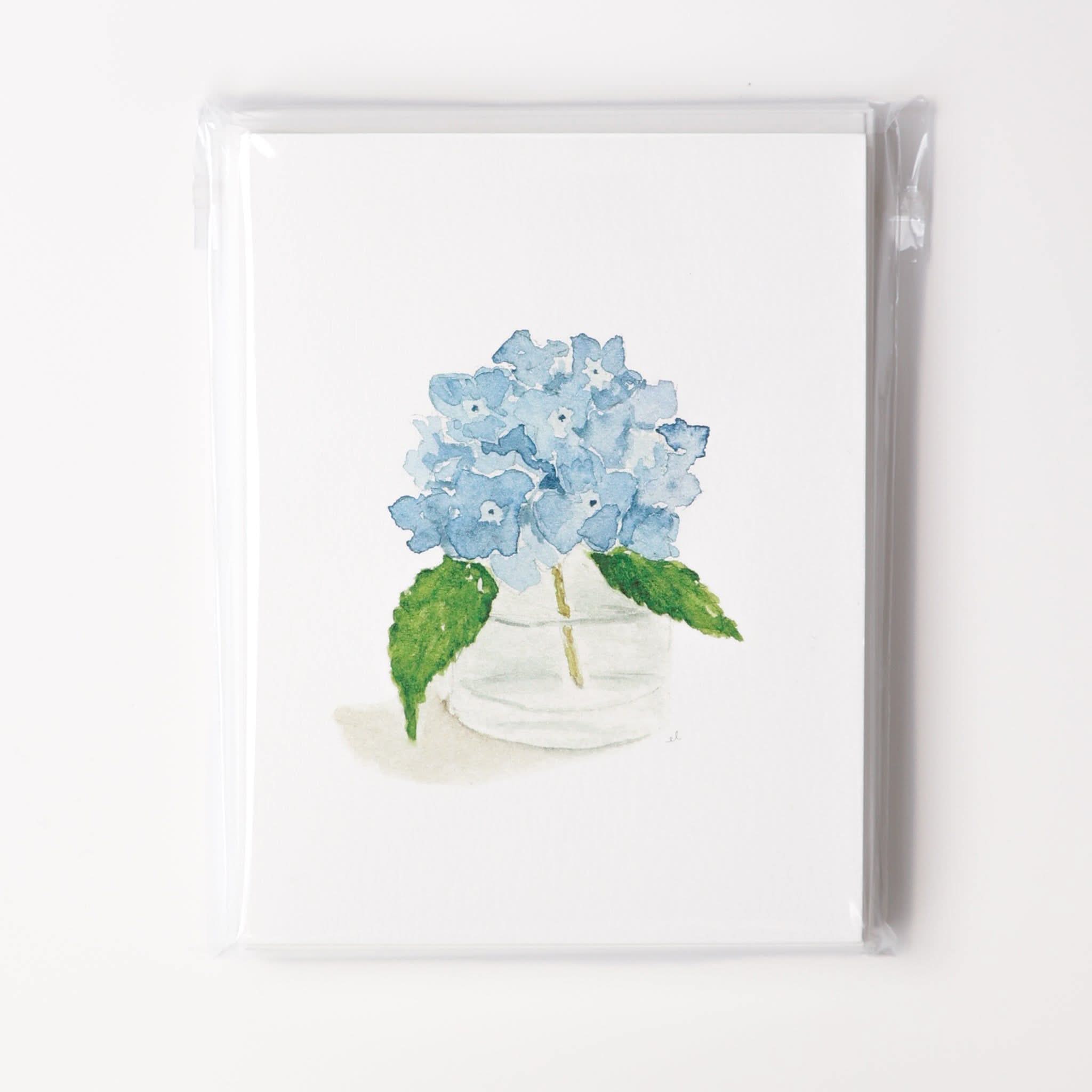 Hydrangea notecard set