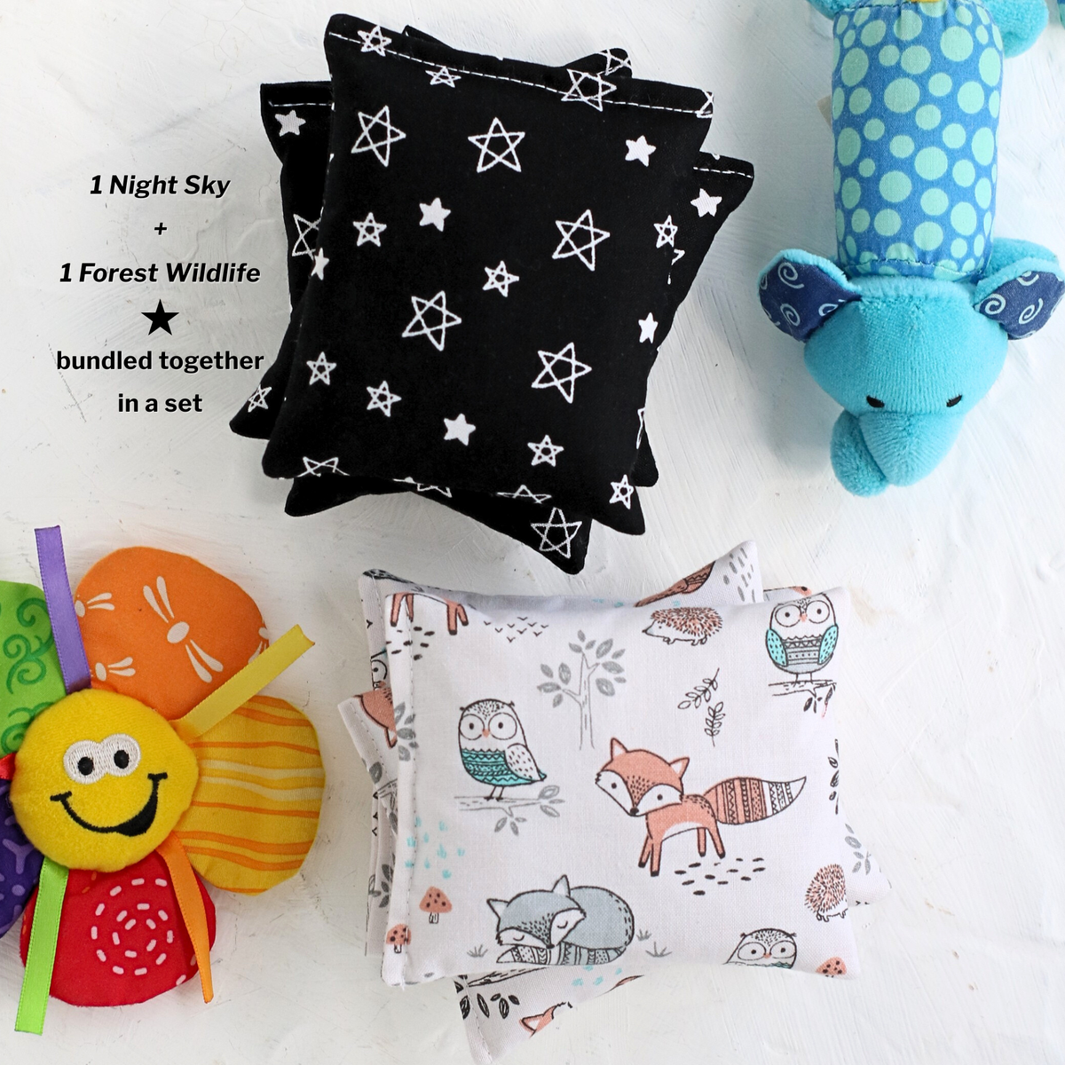 Boo Boo Bag For Kids ⋆ Hot Cold Rice Packs 2pc. Bundle
