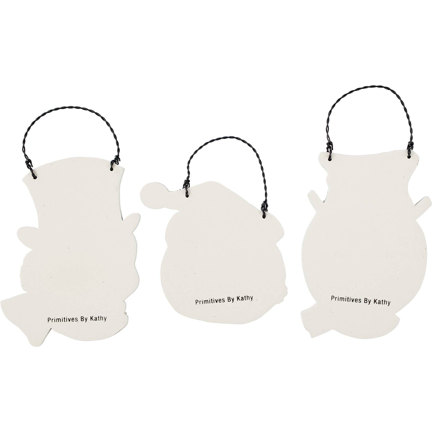 Vintage Snowmen Ornament Set