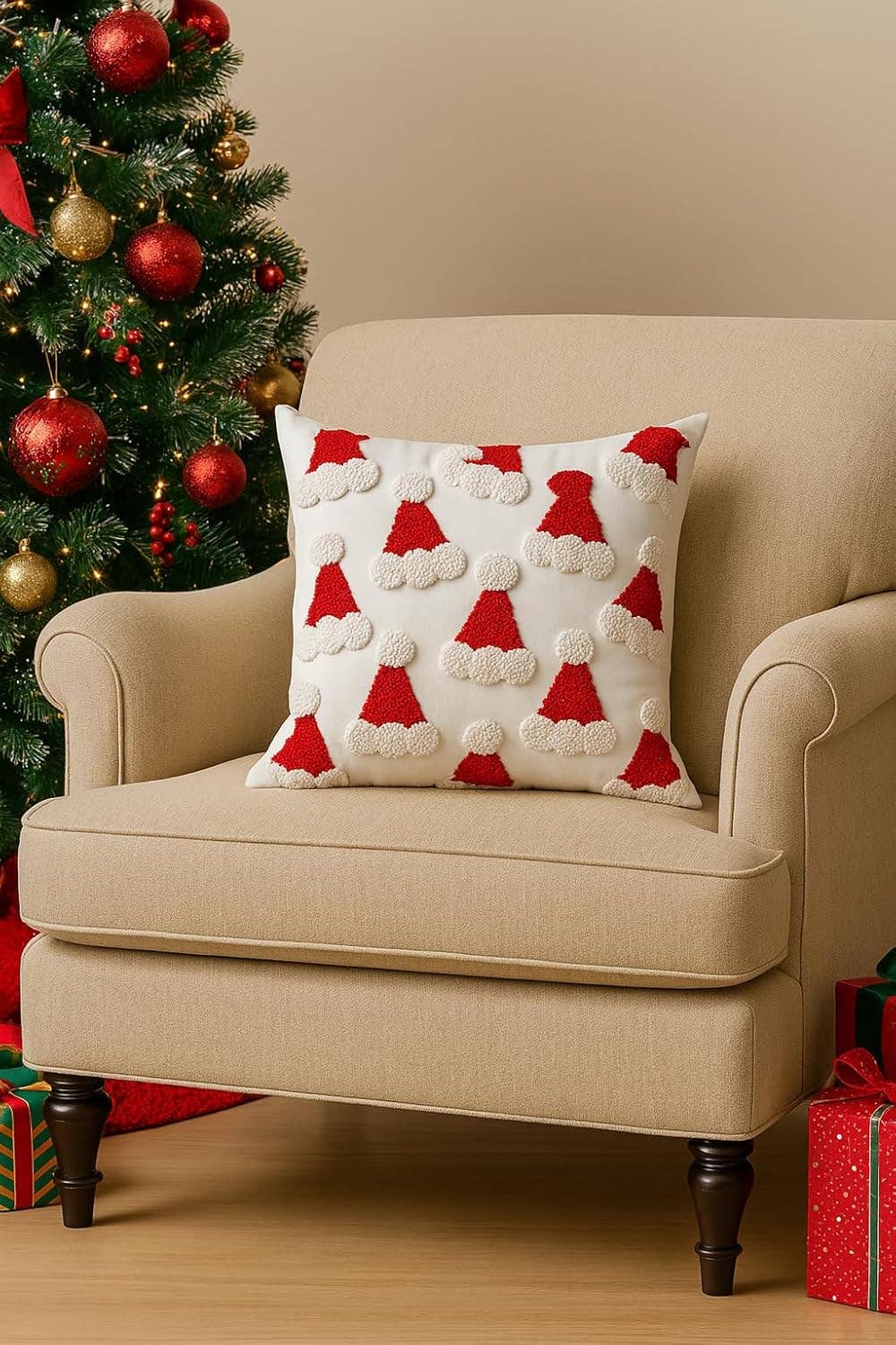 Embroidered Santa Hats Christmas