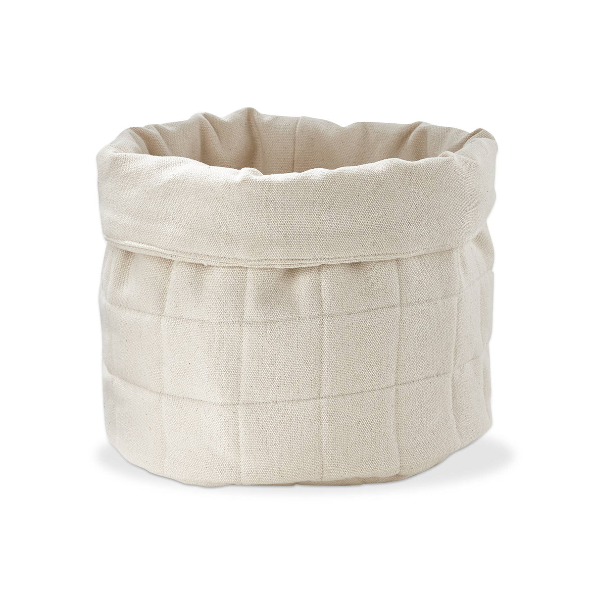 Quilted Bread Bag Basket Natural Cotton