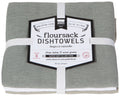 Gray White Moonstruck Floursack Dishtowels Set of 3