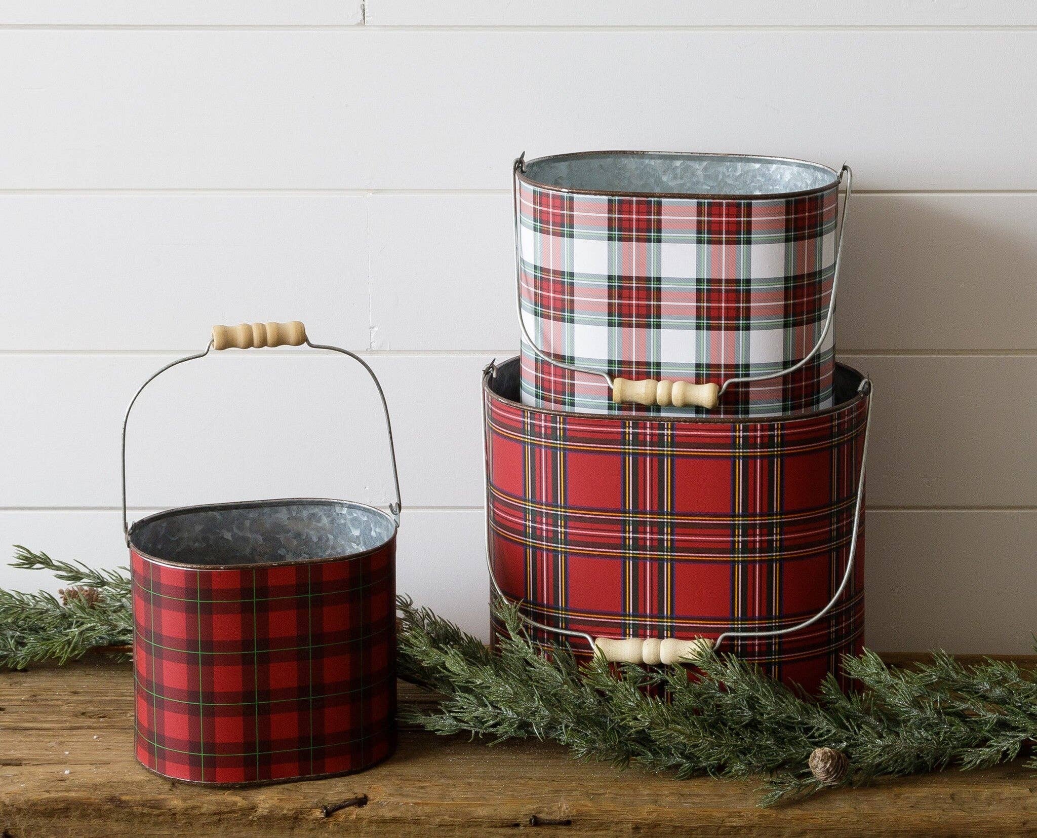Red Tartan Tins