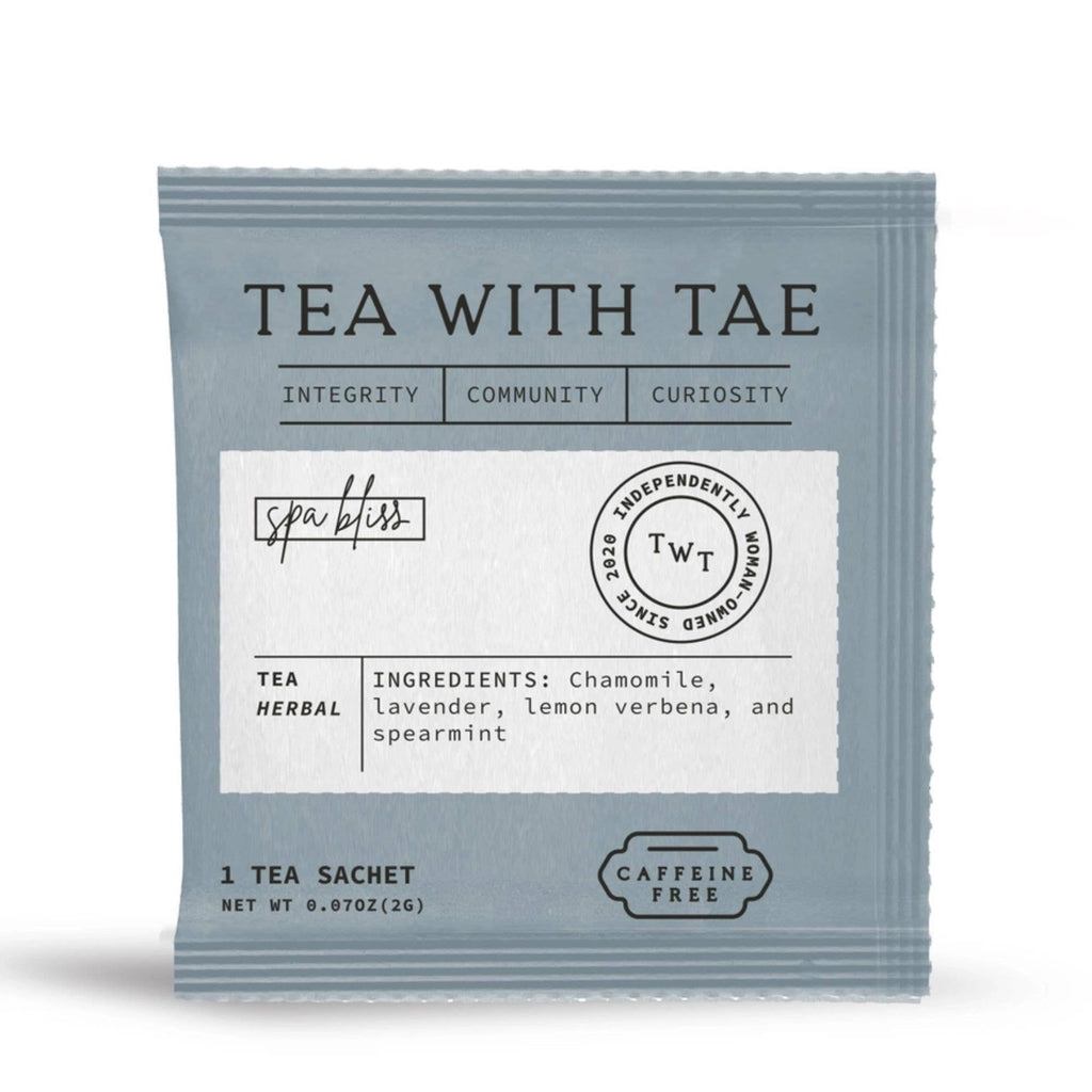 Spa Bliss Herbal Relaxing Tea - Individually Wrapped Tea Bag